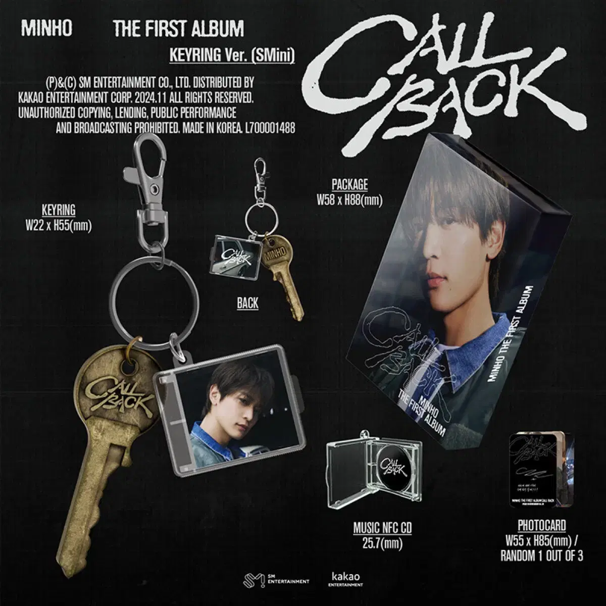 민호 - 정규 1집 CALL BACK (Keyring Ver)